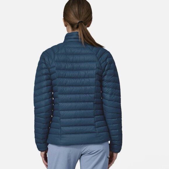NEW $279 Patagonia Women Down Sweater 2XL Lagom Blue Full Zip Puffer Coat Jacket - Picture 3 of 12
